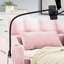 Velvet Pull-out Sleeper Sofa Bed, Adjustable Back and with USB Pport, swivel phone stand-1723747513-1730899936