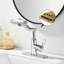 Robinet de lavabo de salle de bain à affichage à DEL à une trou avec robinet à une poignée en laiton