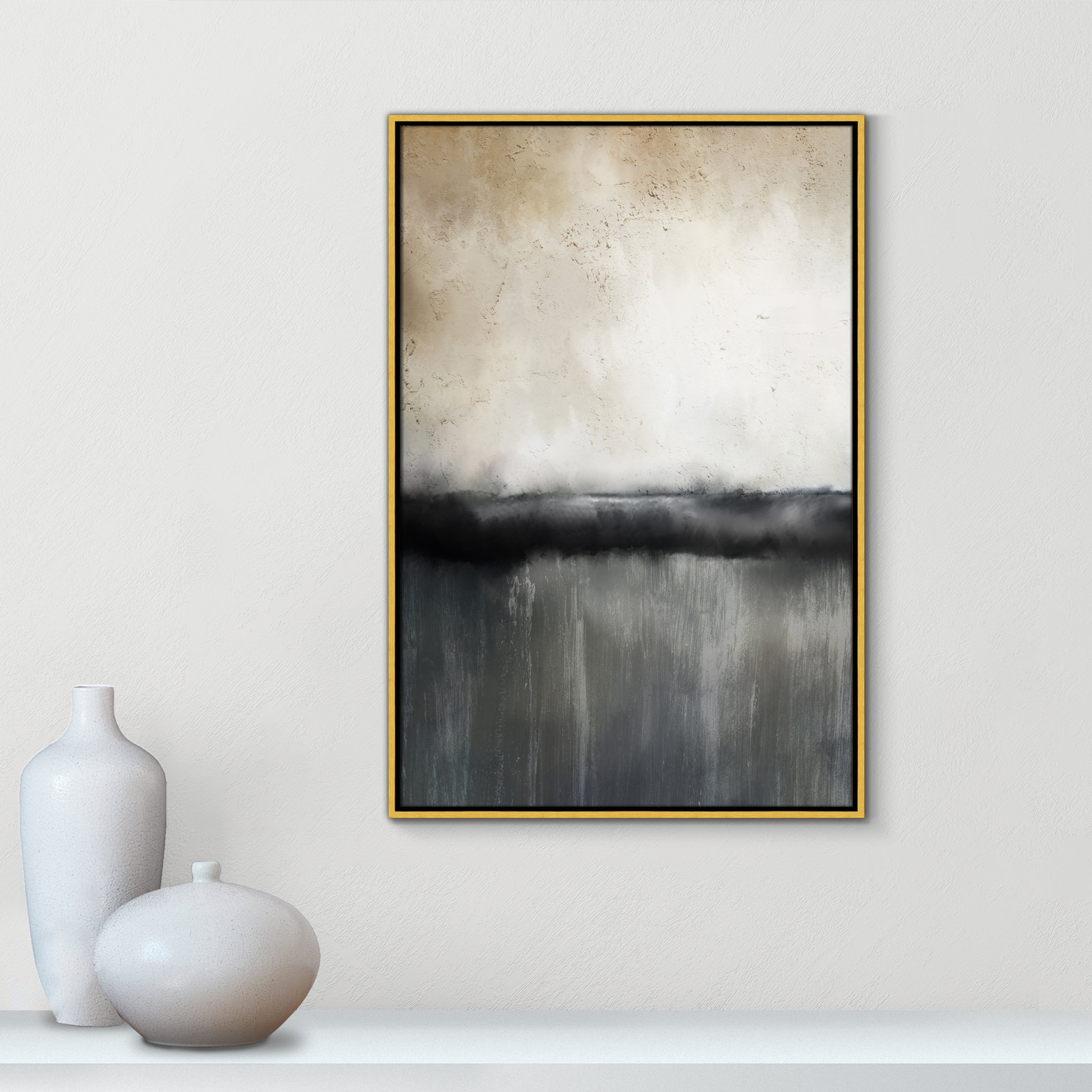 Sunset by Kimberly Allen Print, Picture Framed Canvas, 37.5" H x 25.5" W, Gold