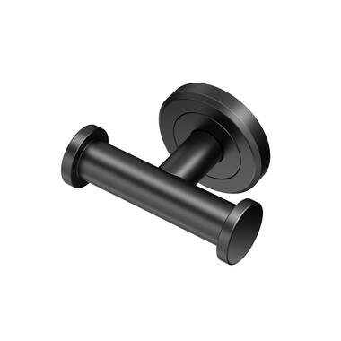 Gatco 1436MX Free Standing Freestanding Toilet Paper Holder Matte Black