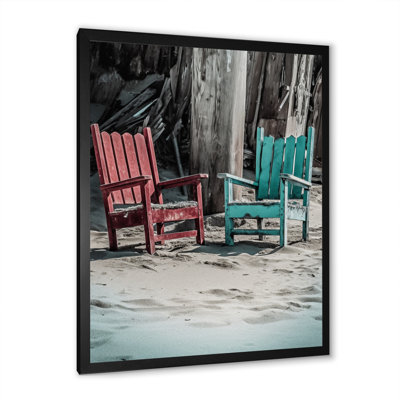 «Colorful Beach Chairs II», reproduction sur toile