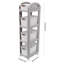  Étagère de rangement à 4 niveaux H 43,3 po x l 10 po avec roulettes