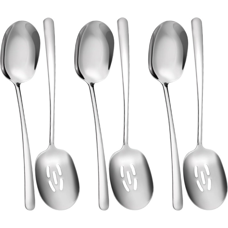12" Stainless Steel Serving Spoon Set