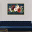 Automne floral bleu marine - Impression sur toile-58872931-58872936