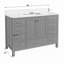 Meuble-lavabo autoportant 48 po avec comptoir 48 po