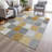 Machine Washable Indoor/Outdoor Xhevrie Gold Rug-1698111605