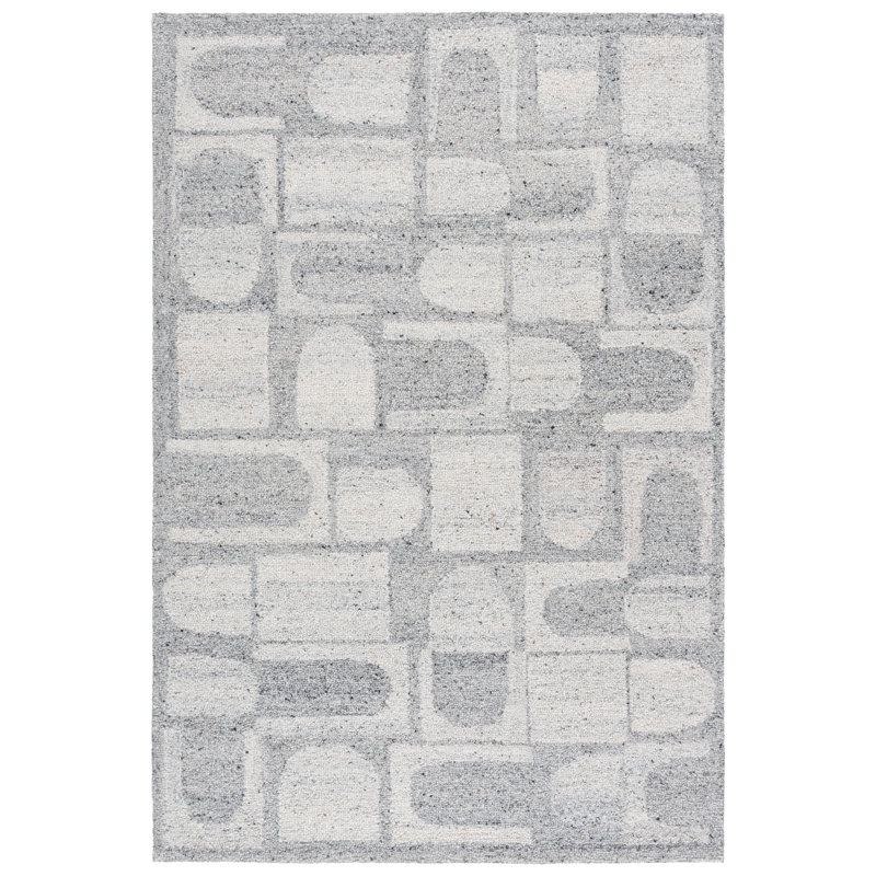 Harvest Hand Tufted Wool Abstract Indoor Rug, Rectangle 8' x 10'