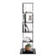 Bibliothèque rotative à 5 niveaux, bibliothèque simple avec plaque en acrylique-1707418998-1707418996