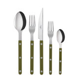 Bistrot Solid 5 - Piece Stainless Steel Flatware Set - Service for 1
