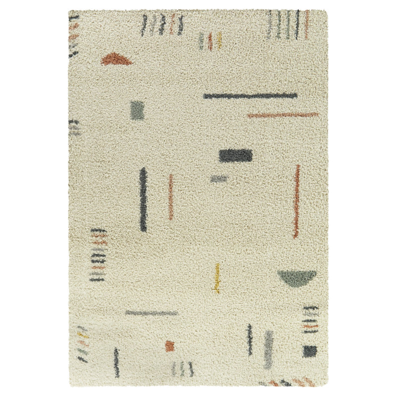 Morin Geometric Indoor Rug, Rectangle 6'7" x 9'