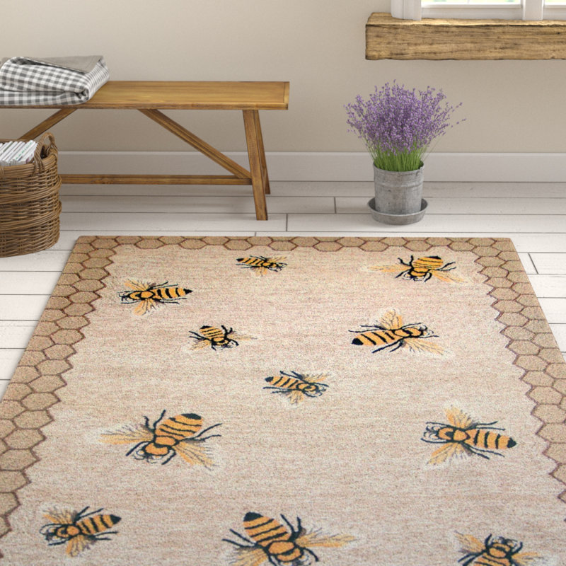 Calderon Geometric Water Resistant Kitchen Mat, Rectangle 3'6" x 5'6"