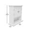 Armoire à pharmacie murale Dune Farmhouse avec tablette réglable et portes doubles-95375557