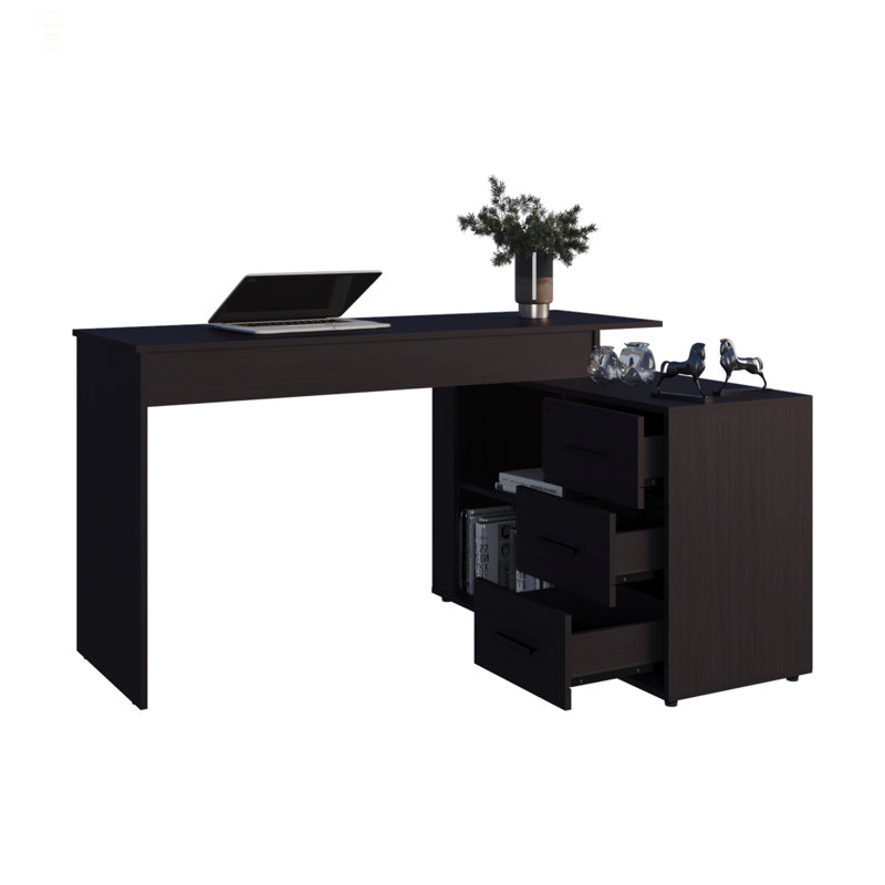 Bureau en L Upton, studio, chambre à coucher, bibliothèque, table d'étude, bureau