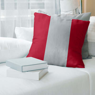 Los Angeles Anaheim Baseball Linen Striped Pillow