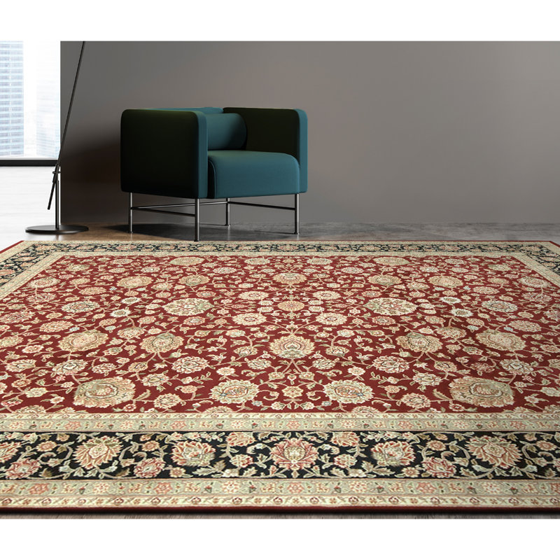 Tapis rectangulaire noué à la main