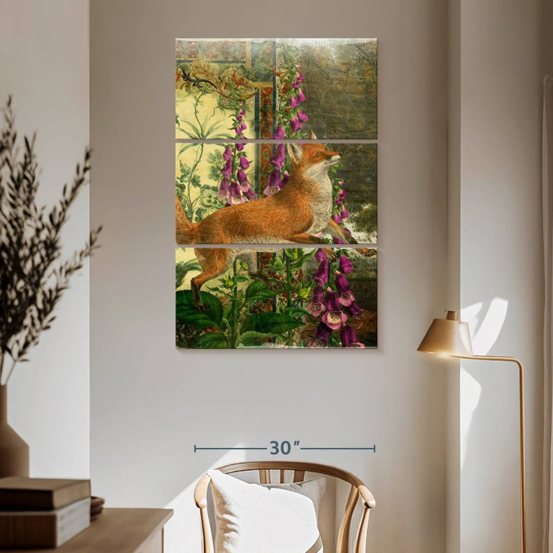 Brampt, animaux fantaisistes, renard, H 65 po x l 42 po