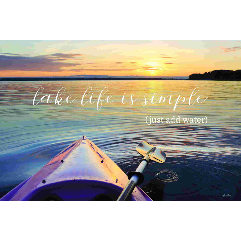 Lake Life Is Simple, H 32 po x l 48 po