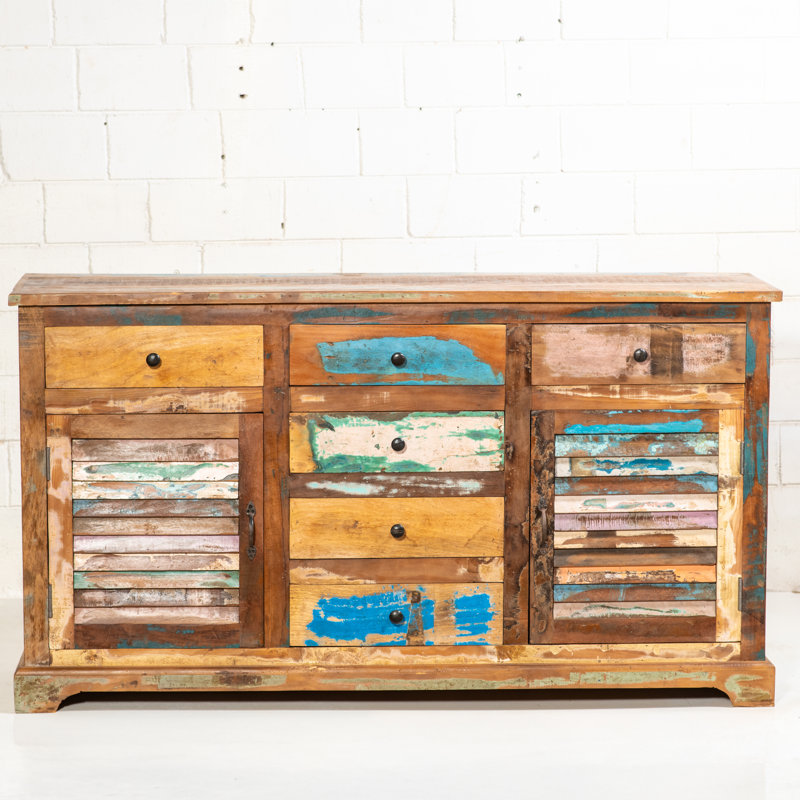 Ranjit 154cm Solid Wood Large Sideboard Drawer For Living Room By Taylors Creative
