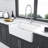 White Farmhouse Kitchen Sink, Apron Front Porcelain Ceramic Single Bowl, 30 X 20 X 9 Inch | Gift Idea