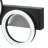1-black white circular LED dimmable vanity light