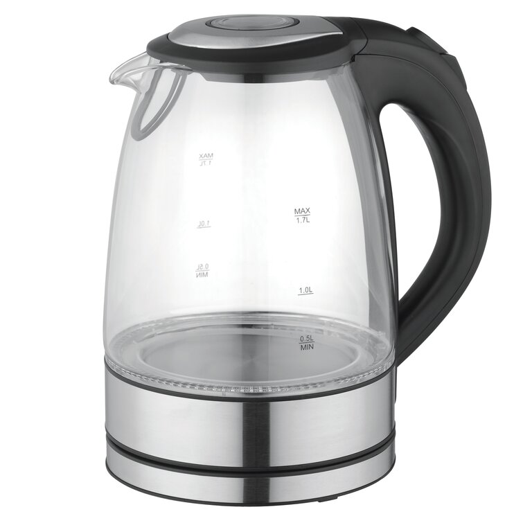 Glass Electric Kettle Boiling Water 1.8L 1500W Tea Infuser Keep Warm  Function