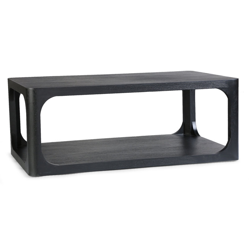 Table basse Sybil, H 18 po x l 47 po x P 28 po, Noir