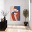 Comforting Embrace Abstract Bold Contemporary Wall Art Print 1 Piece Wrapped Canvas Wall Art-1265600120