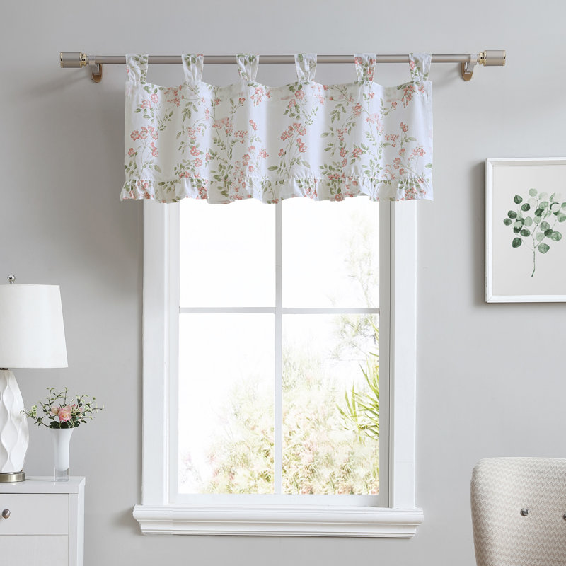 Cantonnière rose en coton Laura Ashley Fawna