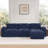 110.9" Upholstered L-Shaped Boneless Sectional With Ottoman-1817936657