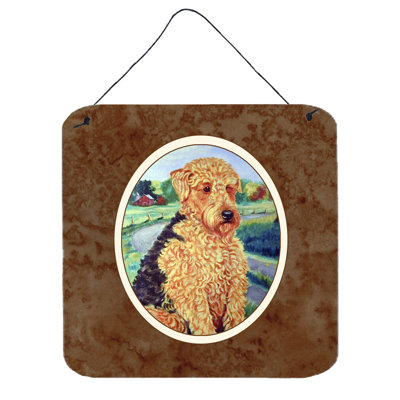 Décoration murale terrier airedale