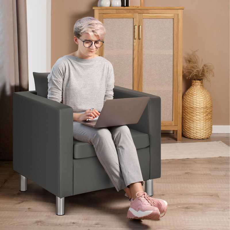 Lolington Faux Leather Armchair