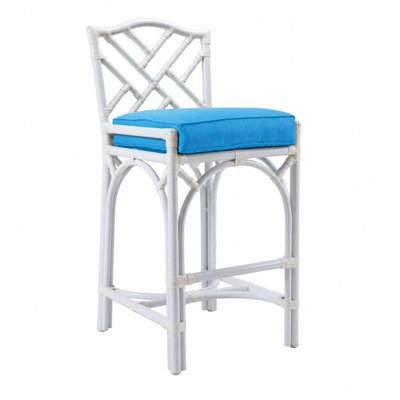 Tabouret de bar avec coussin Chippendale