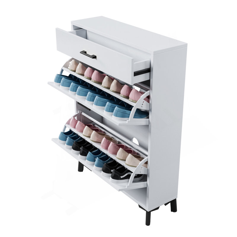 Armoire à chaussures pour le vestibule, Blanc