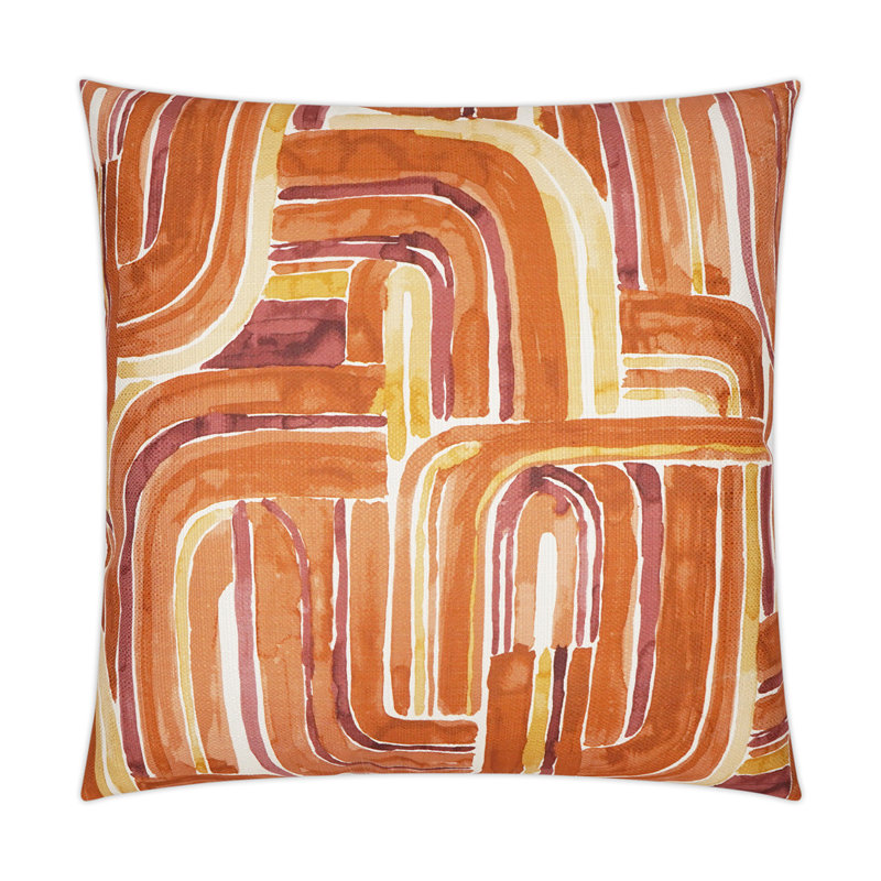 Bender Pillow Cover & Insert, Square 24", Tangerine