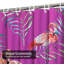Rideau de douche en tissu exotique avec 12 crochets-2045504415