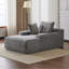 Chaise longue rembourrée en velours côtelé Modern-117430049