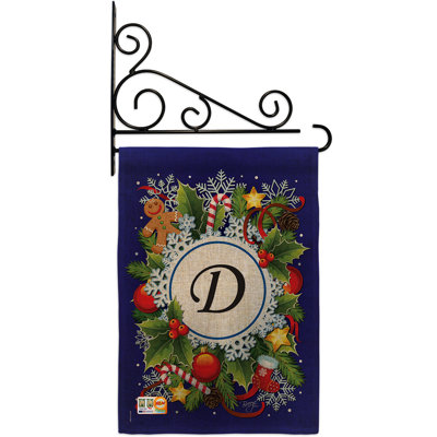 Double Sided 18.5'' H x 13'' W Polyester Christmas Garden Flag