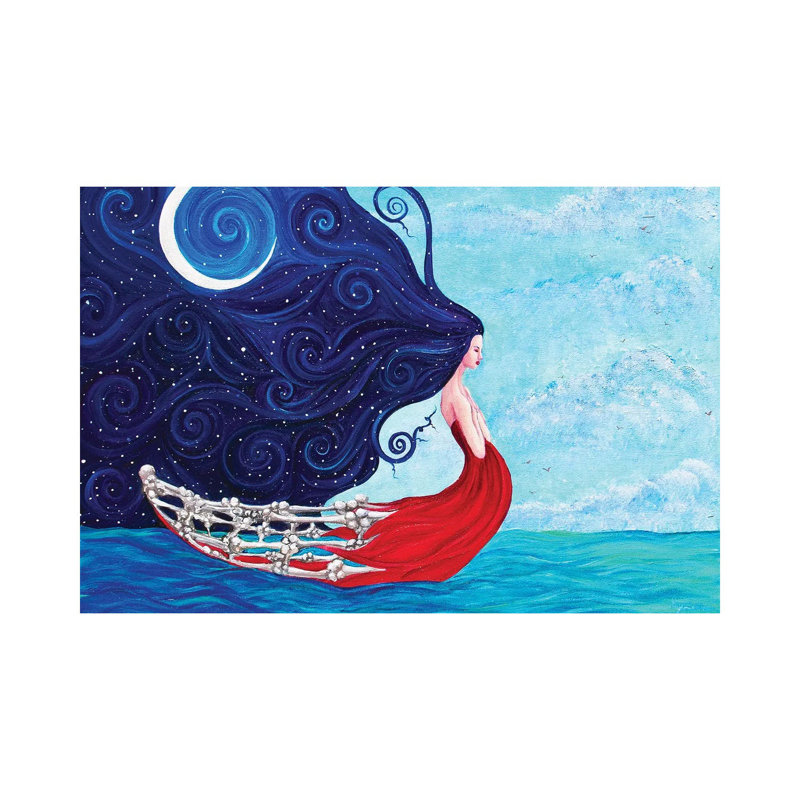 Sail Away by Kyra Wilson - Gallery-Wrapped Canvas Giclée on Canvas, No Frame, 20.32 cm H x 30.48 cm W
