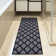 Glamour  Non-Slip Moroccan Trellis Area Rug For Living Room, Hallway Runner, Entryway Rug, Gray/Black