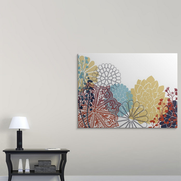 «Bohemian Rosette I» par Grace Popp, impression, H 27 po x l 36 po x P 1,5 po, Toile