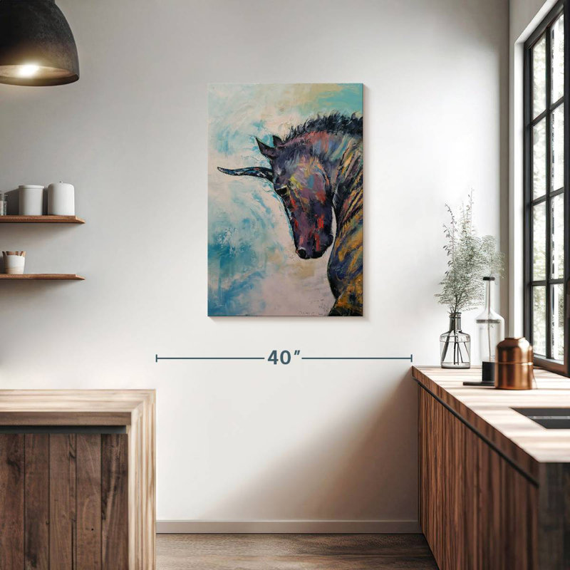 Kelan Dark Unicorn, 36" H x 24" W