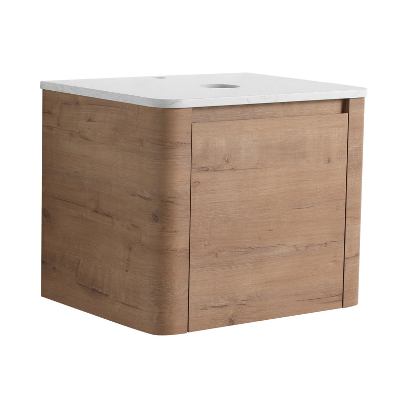 Base de meuble-lavabo mural imitation chêne Roomfillers, Oak Wood, 24"