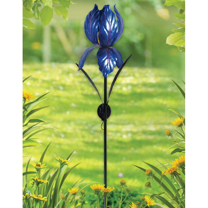 Piquet de jardin solaire Anthon Iris, Mauve