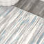 Tapis gris / bleu à rayures abstraites Oritz-1737590084