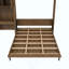 Lit escamotable avec armoire latérale réversible de gauche à droite, lumières DEL, tiroirs et armoires à tablettes de rangement multiples-1598173444