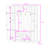 Hall Tree with Storage Bench, Cabinets, Shelves and 5 Hooks-129992815