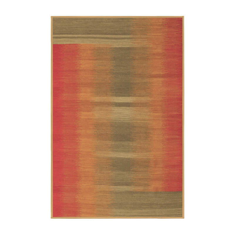 Washable Abstract Indoor Rug, Rectangle 5' x 8'