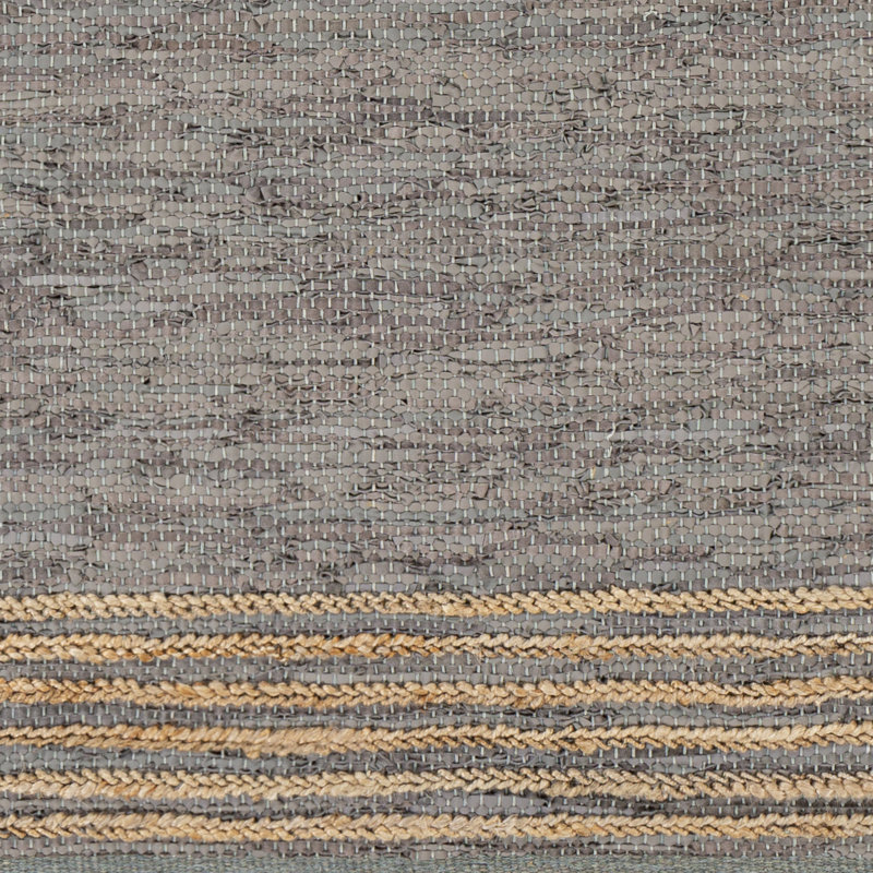 Laymoune Leather Striped Indoor Rug, Rectangle 5' x 7'6"