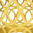 Outdoor Metal End Table - Large, Yellow, Minimalist Iron Cut Framework, Powder-Coated Iron, No Assembly Side Design For Allure, Required-187944407