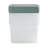 Wham Clip 5x 8.5L Rectangular Plastic Storage Boxes with Secure Clip Lock Lids. L:39 x W:29 x H:10.5cm Clear/Green Milieu/Stone-107097840